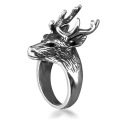 Shangjie oem anillos regalo de halloween anillos de cabra únicos ojos góticos anillo de aleación anillo punk para hombres ajustables anillo